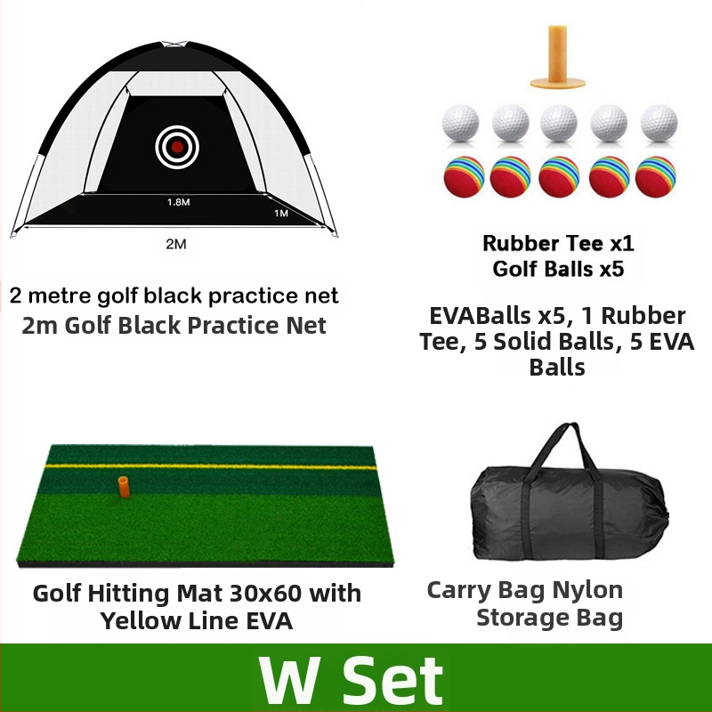 Gyárilag közvetlen szállítású hinta edző hintaháló ütőketrec levehető, kényelmes beltéri golf gyakorlóháló