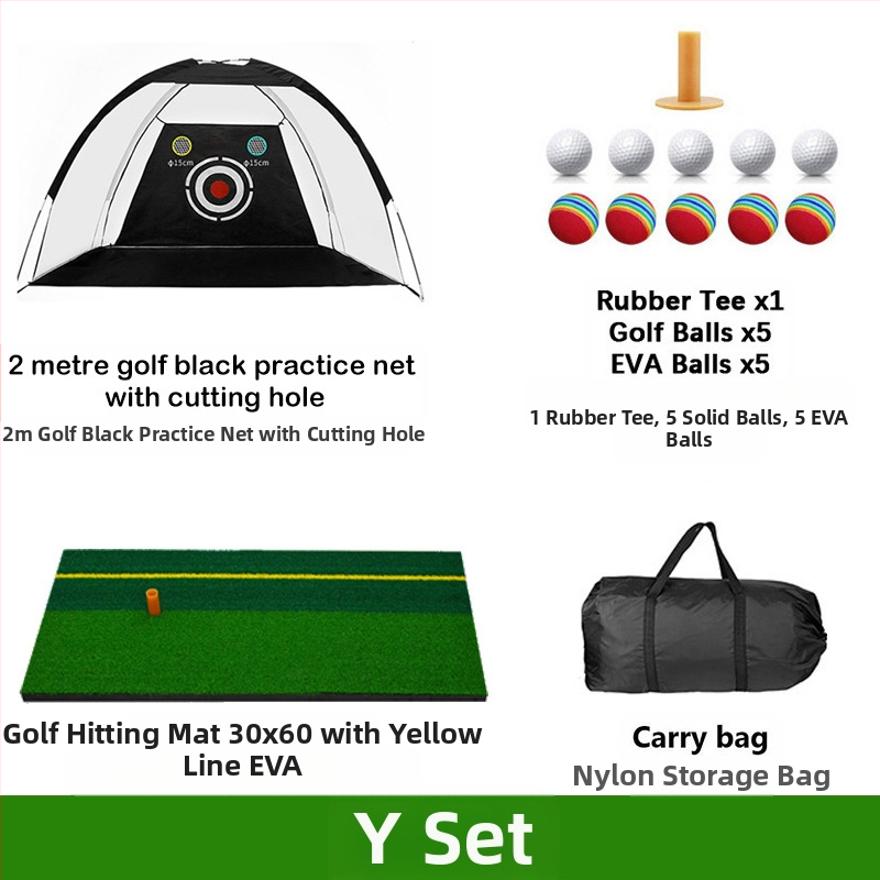 Gyárilag közvetlen szállítású hinta edző hintaháló ütőketrec levehető, kényelmes beltéri golf gyakorlóháló