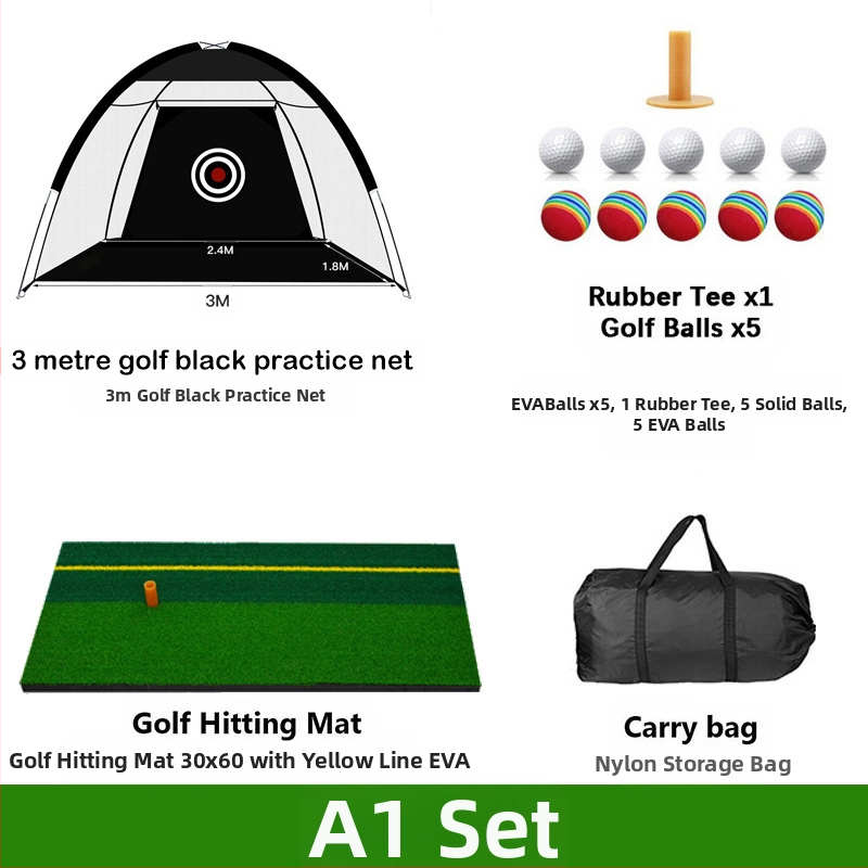 Gyárilag közvetlen szállítású hinta edző hintaháló ütőketrec levehető, kényelmes beltéri golf gyakorlóháló