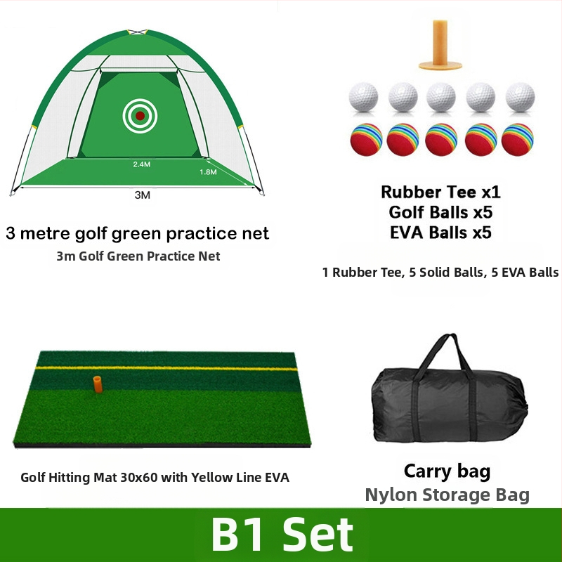 Gyárilag közvetlen szállítású hinta edző hintaháló ütőketrec levehető, kényelmes beltéri golf gyakorlóháló