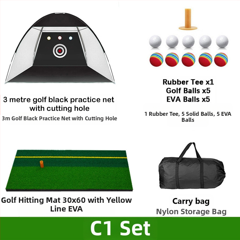 Gyárilag közvetlen szállítású hinta edző hintaháló ütőketrec levehető, kényelmes beltéri golf gyakorlóháló