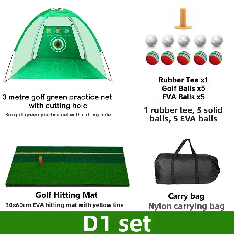 Gyárilag közvetlen szállítású hinta edző hintaháló ütőketrec levehető, kényelmes beltéri golf gyakorlóháló