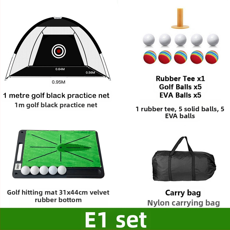 Gyárilag közvetlen szállítású hinta edző hintaháló ütőketrec levehető, kényelmes beltéri golf gyakorlóháló