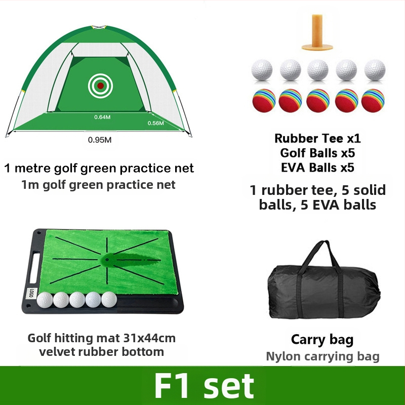 Gyárilag közvetlen szállítású hinta edző hintaháló ütőketrec levehető, kényelmes beltéri golf gyakorlóháló