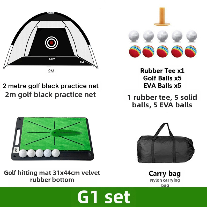 Gyárilag közvetlen szállítású hinta edző hintaháló ütőketrec levehető, kényelmes beltéri golf gyakorlóháló