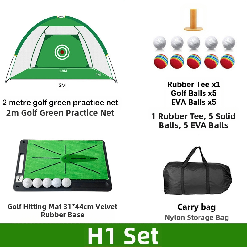 Gyárilag közvetlen szállítású hinta edző hintaháló ütőketrec levehető, kényelmes beltéri golf gyakorlóháló