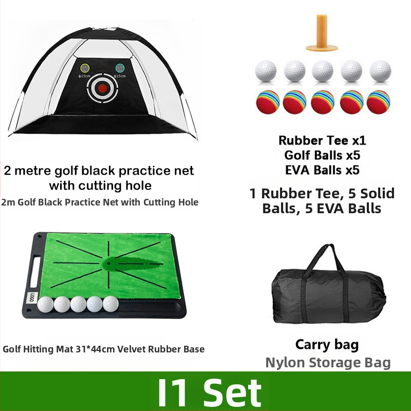 Gyárilag közvetlen szállítású hinta edző hintaháló ütőketrec levehető, kényelmes beltéri golf gyakorlóháló