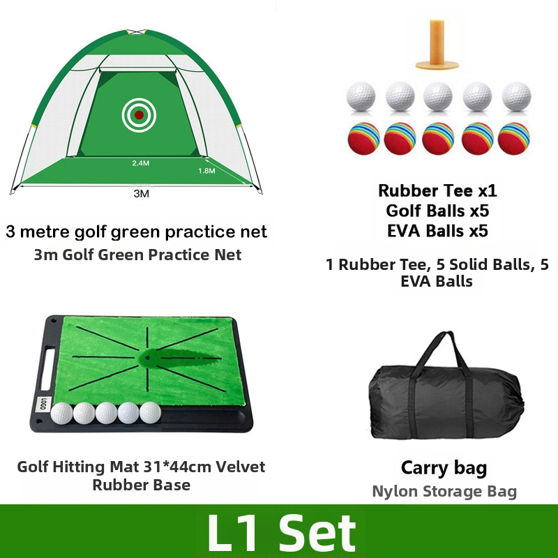 Gyárilag közvetlen szállítású hinta edző hintaháló ütőketrec levehető, kényelmes beltéri golf gyakorlóháló