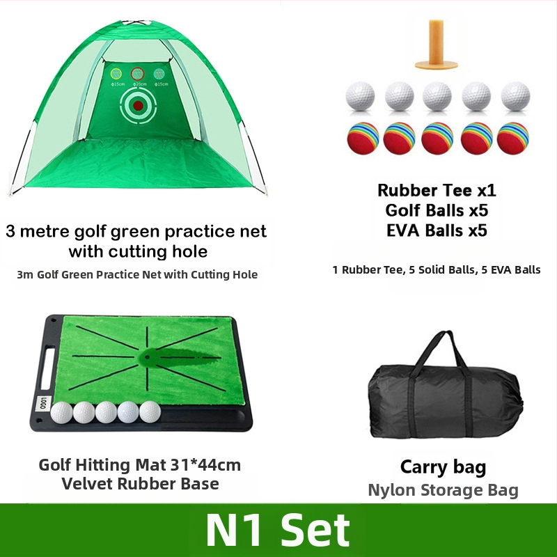 Gyárilag közvetlen szállítású hinta edző hintaháló ütőketrec levehető, kényelmes beltéri golf gyakorlóháló