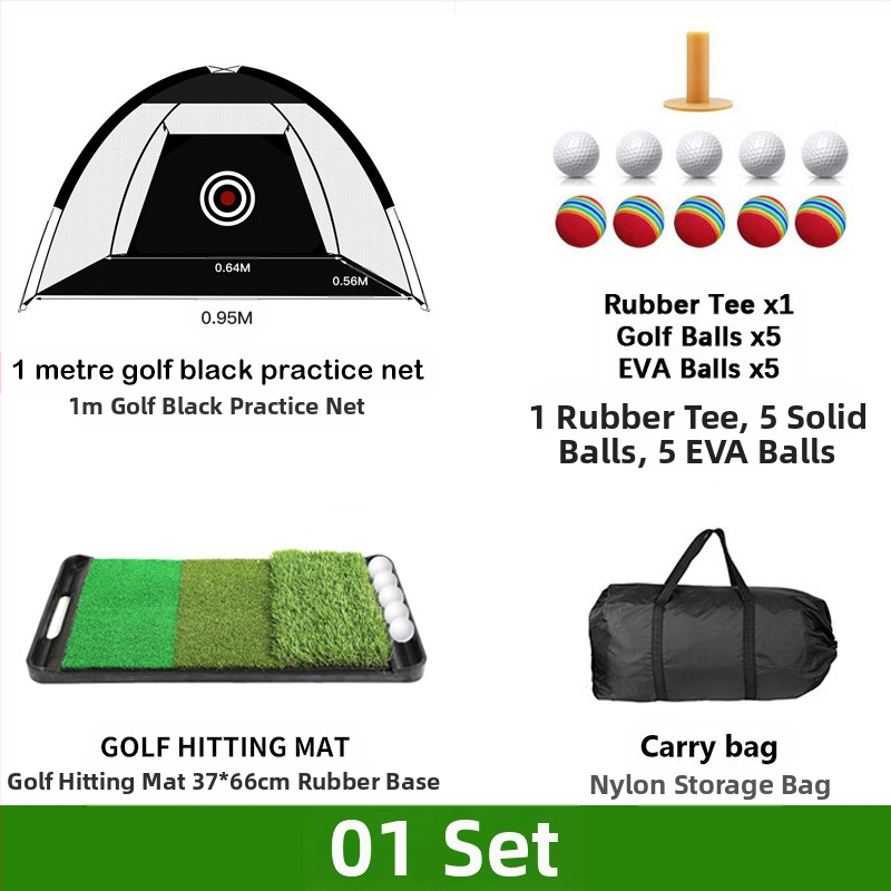 Gyárilag közvetlen szállítású hinta edző hintaháló ütőketrec levehető, kényelmes beltéri golf gyakorlóháló