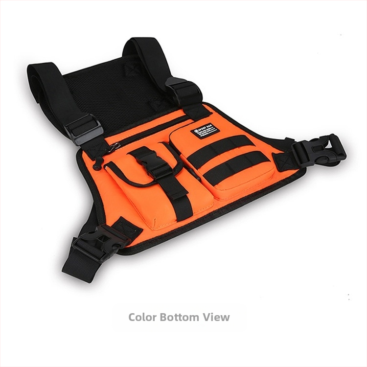 Férfi élénk színű, egyszerű, könnyű mellkasi táska, mobiltelefon táska, divatos, sport stílusú, európai és amerikai trendi férfi táska, határokon átnyúló férfi táska