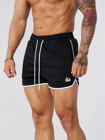 YOUNGLA meeste lühikesed püksid, peene võrgust, kiiresti kuivavad, hingavad, trükitud, vabaaja lühikesed püksid, jooksu-, treening- ja rannapüksid