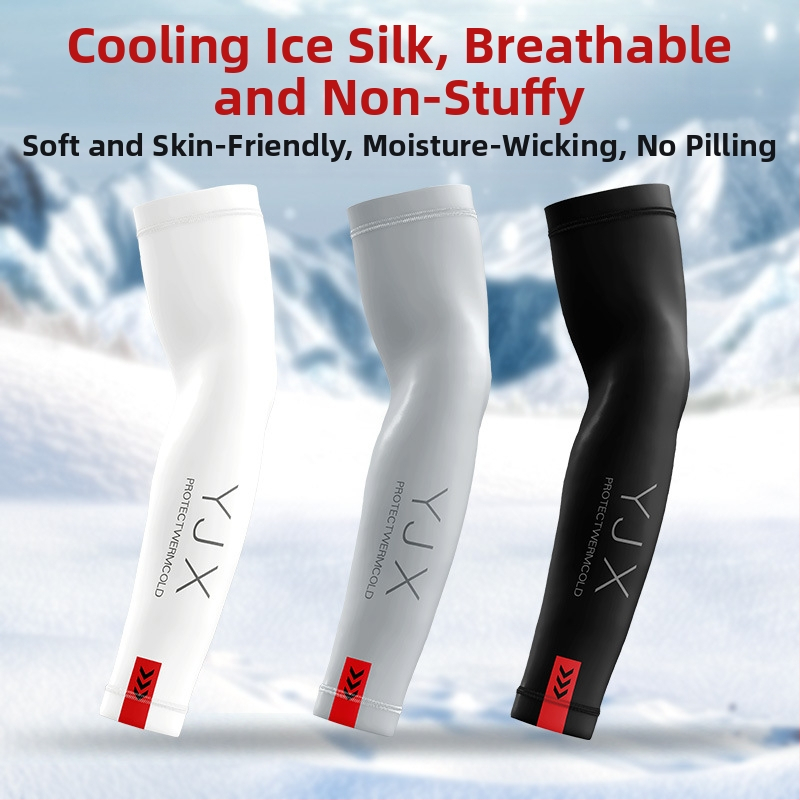 Uued meeste ja naiste suvised päikesekaitsekreemi varrukad, mootorrattasõidu õhukeste varrukatega varrukad, hingavad jääsiidist varrukad