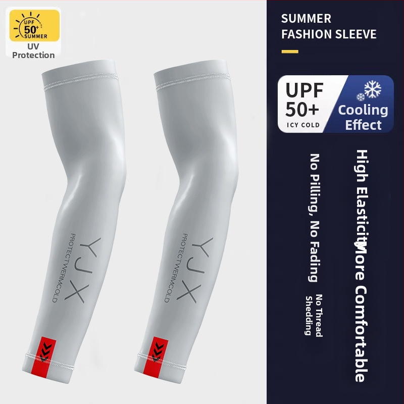 Jaunas ledus piedurknes vīriešu un sieviešu vasaras saules aizsargkrēma piedurknes, roku piedurknes motociklu braukšanai, plānas roku piedurknes, elpojošas ledus zīda piedurknes