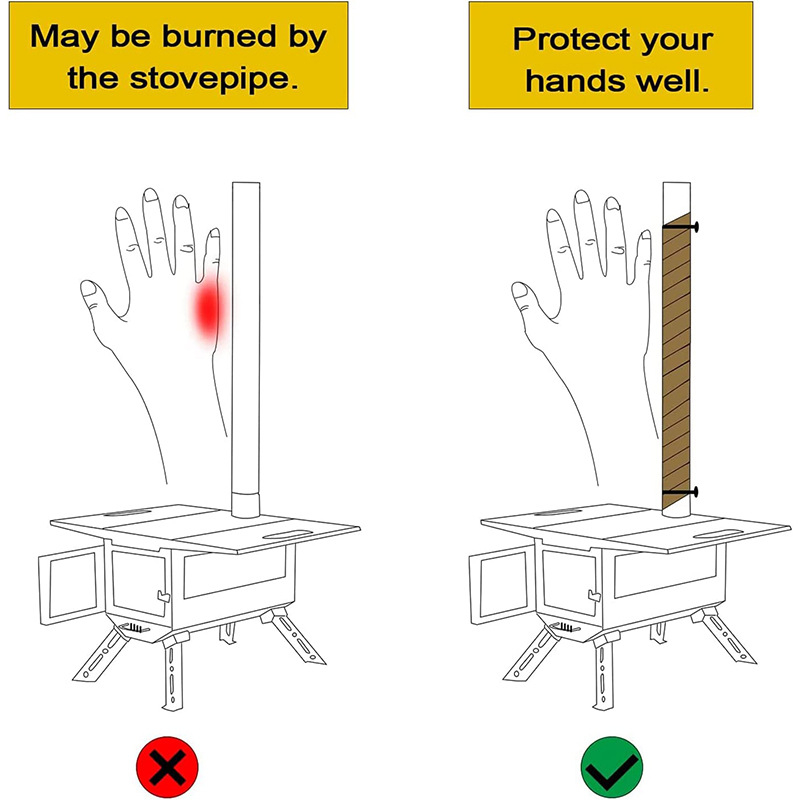 Zaštitni pojas za cijevi peći otporan na vatru i opekline koristi se za cijevi peći, izolaciju ispušnih plinova motocikala i zaštitu za peć.