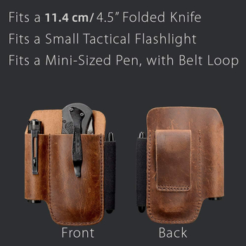 Διασυνοριακή εξωτερική ρετρό EDC τακτική θήκη από δέρμα αγελάδας, θήκη μαχαιριού, τσάντα μέσης αποθήκευσης εργαλείων, τσάντα