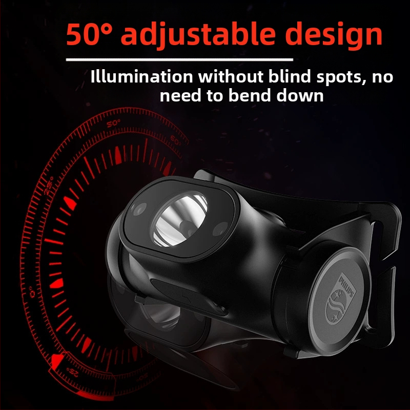 Ултралек интелигентен сензорен челник Philips Sfl1851, за външен туризъм, къмпинг, патрулен, монтиран на главата