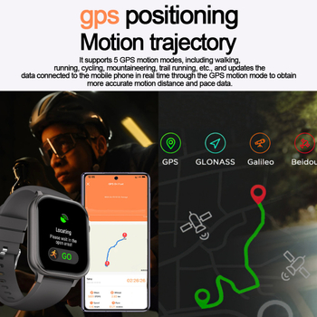 Смарт часовник Explosions TG06 с тест за пулс и кислород в кръвта, Bluetooth разговори, многофункционален и национална система за позициониране.