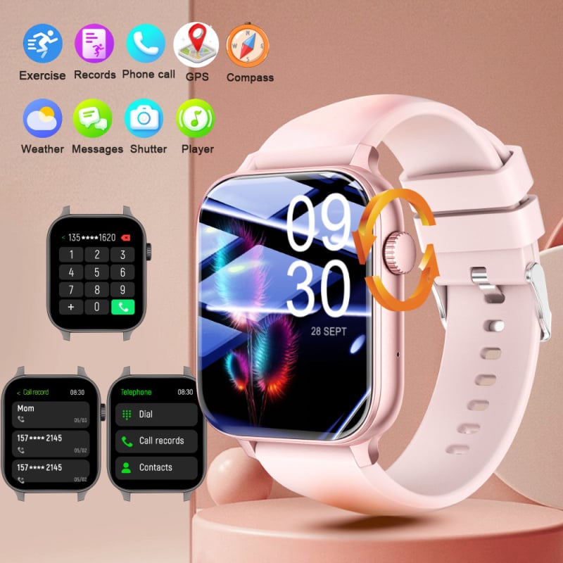 Смарт часовник Explosions TG06 с тест за пулс и кислород в кръвта, Bluetooth разговори, многофункционален и национална система за позициониране.