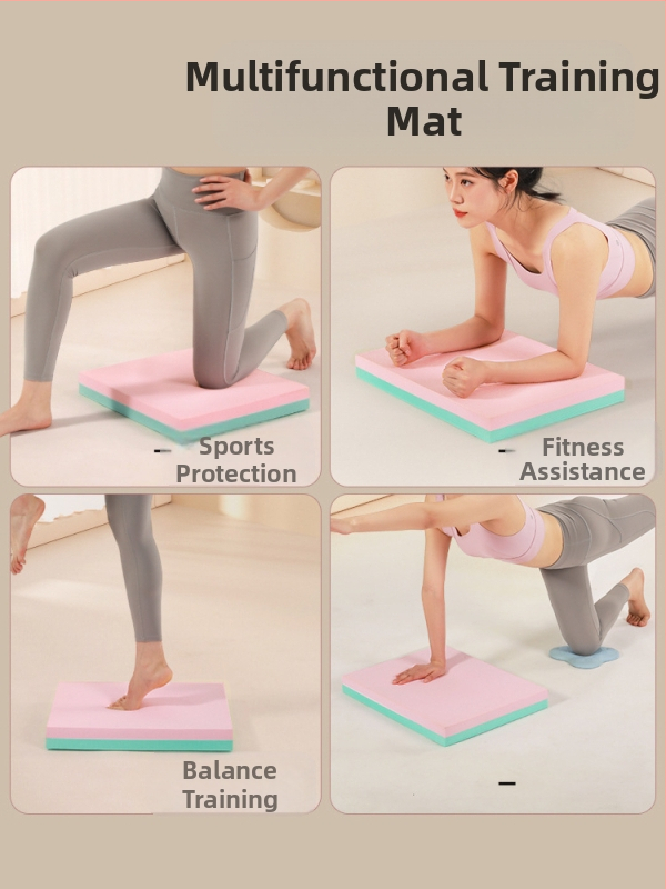 Балансираща мека подложка, плоска подложка, опорна подложка за рехабилитация, стабилна подложка за лакът, мека, сгъваема, мека, против хлъзгане, постелка за тренировки на коремни мускули