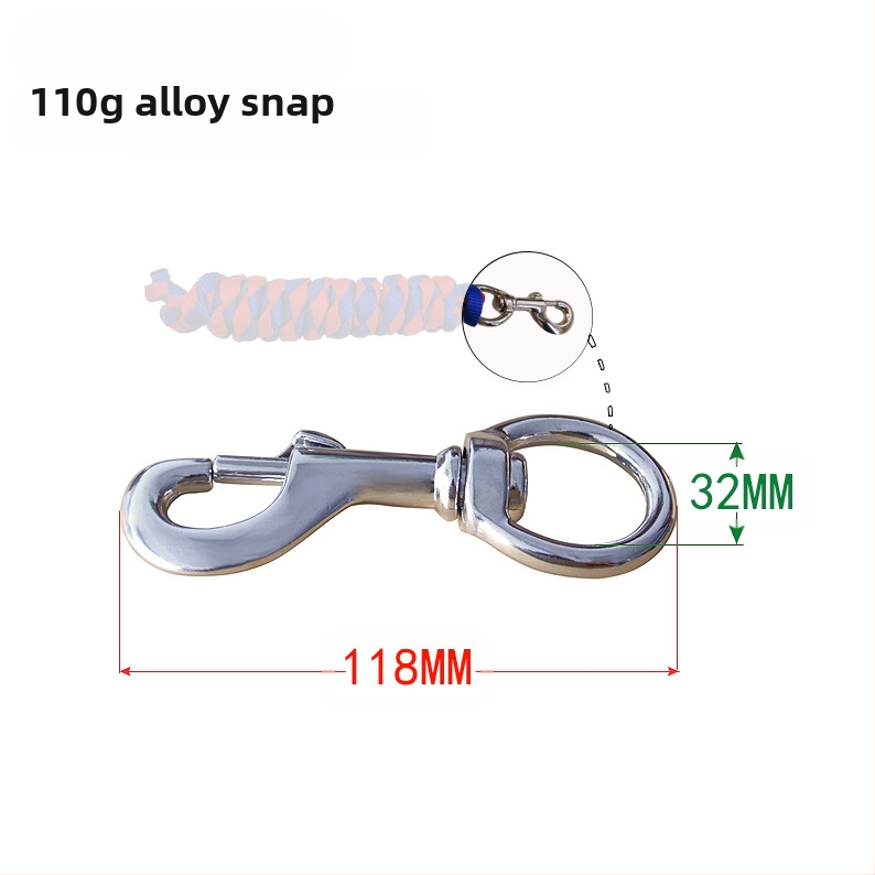 16 мм дебело пулсаторно въже, удебелено сребърно сплав, голямо куково въже за коне, четирижилно тъкано въже за домашни любимци