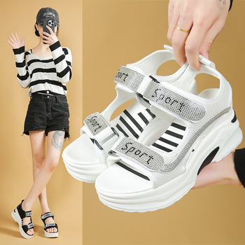 Γυναικεία Σανδάλια Πλατφόρμας 2025 Καλοκαίρι Νέα Casual Αθλητικά Σανδάλια Velcro Cross Border plus size σε απόθεμα