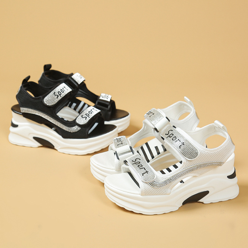 Γυναικεία Σανδάλια Πλατφόρμας 2025 Καλοκαίρι Νέα Casual Αθλητικά Σανδάλια Velcro Cross Border plus size σε απόθεμα