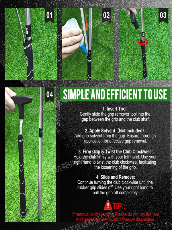 Tarpvalstybinis, karštai parduodamas golfo lazdos rankenos nuėmiklis, guminės lazdos rankenos išardymo spaustuko rankenos keitimas, juodai baltas