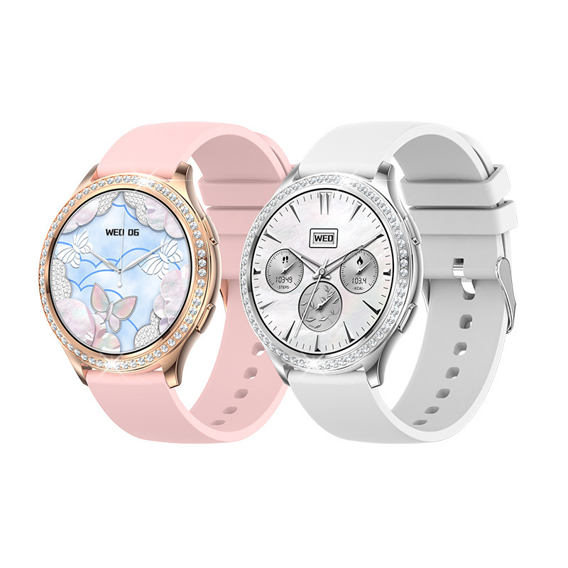 Lagani luksuzni ženski dijamantni AK53 pametni sat 1,32 inča Bluetooth poziv otkucaji srca zdravi sportski prekogranična vanjska trgovina japanski