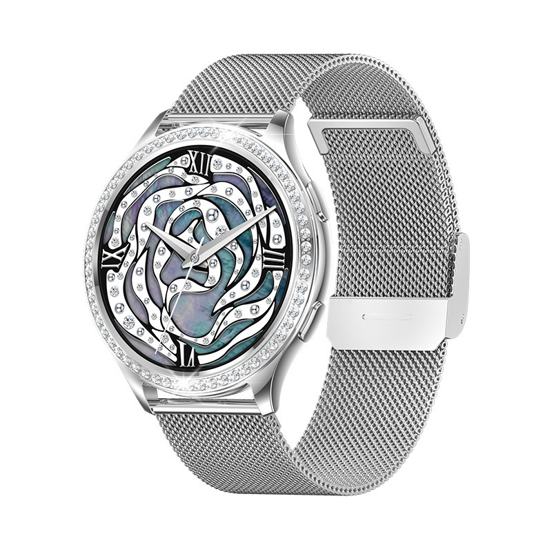 Lagani luksuzni ženski dijamantni AK53 pametni sat 1,32 inča Bluetooth poziv otkucaji srca zdravi sportski prekogranična vanjska trgovina japanski