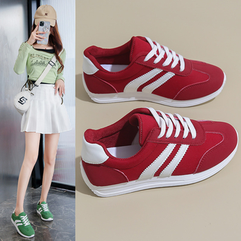 Νέα παπούτσια Forrest Gump για την άνοιξη και το καλοκαίρι του 2025, γυναικεία παπούτσια, γυναικεία παπούτσια για σανίδες, παπούτσια Μέσης Ανατολής, λευκά παπούτσια με χαμηλό, στρογγυλό κεφάλι, μεγάλα μεγέθη, πράσινα