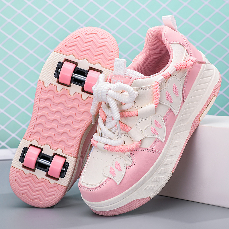 Keturračiai helooniniai batai vaikams, deformaciniai batai berniukams ir mergaitėms, dvigubos paskirties tarpvalstybiniai riedučiai, dviejų eilių riedučiai suaugusiems