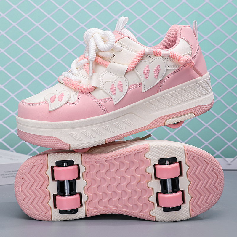 Keturračiai helooniniai batai vaikams, deformaciniai batai berniukams ir mergaitėms, dvigubos paskirties tarpvalstybiniai riedučiai, dviejų eilių riedučiai suaugusiems