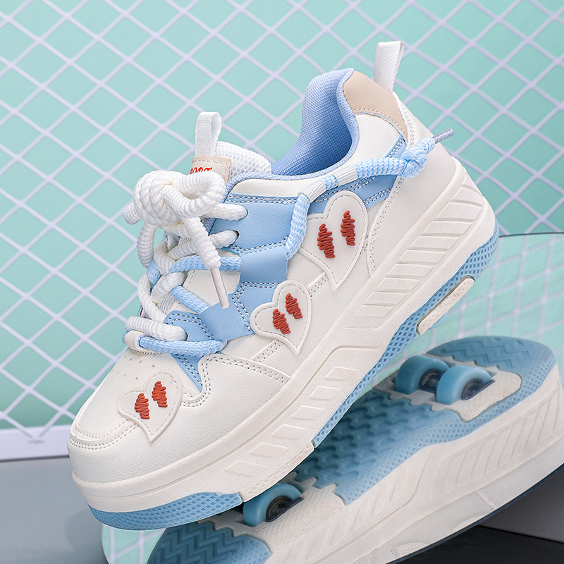 Keturračiai helooniniai batai vaikams, deformaciniai batai berniukams ir mergaitėms, dvigubos paskirties tarpvalstybiniai riedučiai, dviejų eilių riedučiai suaugusiems