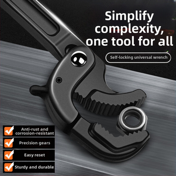 Többfunkciós állítható villáskulcs univerzális szerszámöltöny önzáró fogó fürdőszobai vízvezetékhez munkaerő-takarékos nagy nyílás