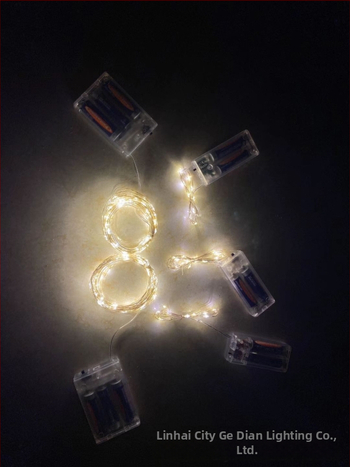 LED tarpvalstybinė akumuliatorių dėžutė varinė viela l lempų styga lauko kalėdinių atostogų torto dekoracija lempa bangos rutulys varinė viela lempų styga