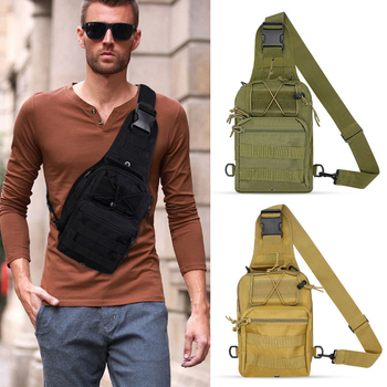 Εξωτερική στρατιωτική τσάντα στήθους ανεμιστήρα τακτικής για αθλητικά ιππασία πολυλειτουργική αδιάβροχη τσάντα κινητού τηλεφώνου φορητή τσάντα ώμου crossbody για άνδρες