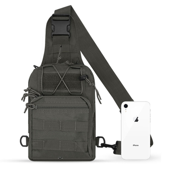 Εξωτερική στρατιωτική τσάντα στήθους ανεμιστήρα τακτικής για αθλητικά ιππασία πολυλειτουργική αδιάβροχη τσάντα κινητού τηλεφώνου φορητή τσάντα ώμου crossbody για άνδρες