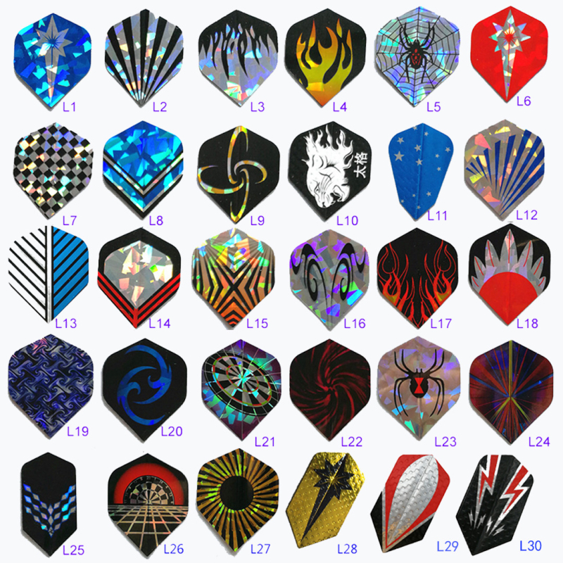 Комплект от 90 части за стрелички с 30 шаблона, по 3 части всеки, един комплект стрелички и листа за стрелички