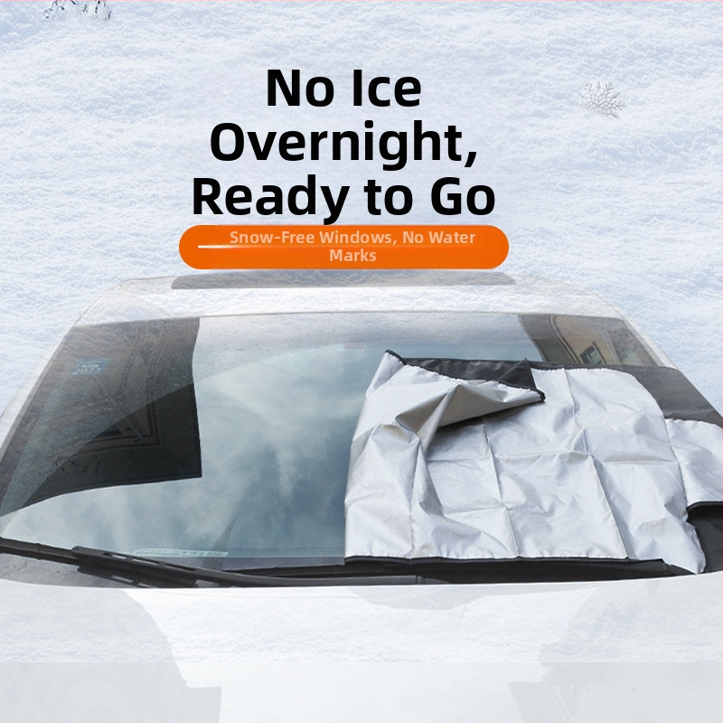 Auto päikesesirm, lumekate 200*70CM esiklaasile, auto lumekate 190T hõbedasest riidest auto lumekate