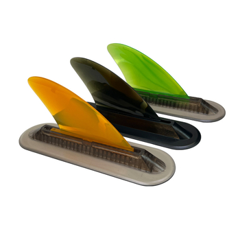 4,6 hüvelykes átlátszó, puha TPU farokkormány vadvízi, sekély vízi szörfözéshez, középső uszonyos, osztott szintű, hordozható mérleglap