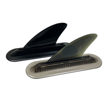 4,6 hüvelykes átlátszó, puha TPU farokkormány vadvízi, sekély vízi szörfözéshez, középső uszonyos, osztott szintű, hordozható mérleglap