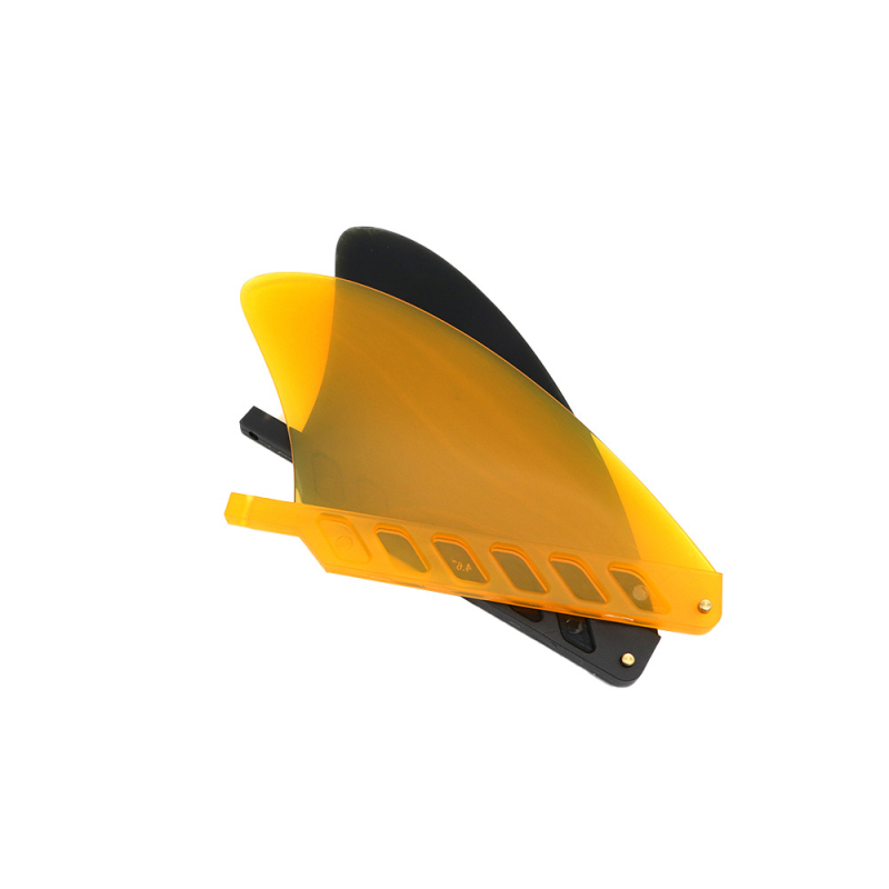 4,6 hüvelykes átlátszó, puha TPU farokkormány vadvízi, sekély vízi szörfözéshez, középső uszonyos, osztott szintű, hordozható mérleglap