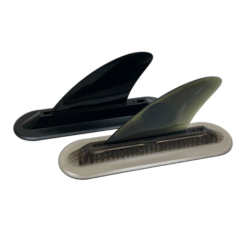 4,6 hüvelykes átlátszó, puha TPU farokkormány vadvízi, sekély vízi szörfözéshez, középső uszonyos, osztott szintű, hordozható mérleglap