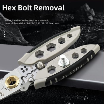 Tuosen višenamjenski alat za skidanje izolacije 7 inča, specijalni alat za električare, rezač žice, izvlačenje žice, prešanje žice, vijak za namatanje žice