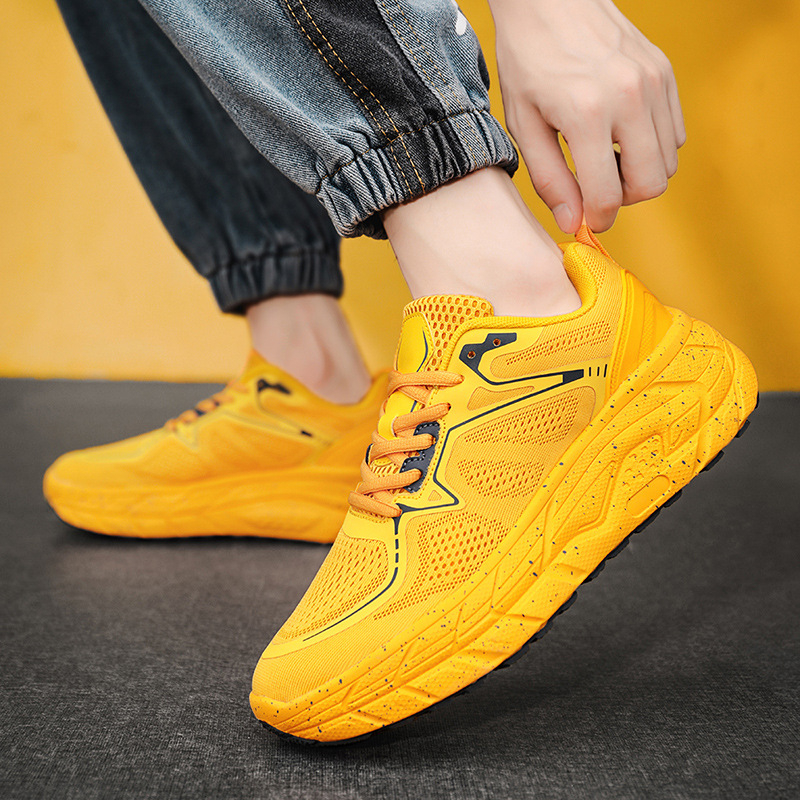 Divatos futó fitnesz beltéri és kültéri cipők női hálós, lélegző dopamin páros platform alkalmi férfi cipők