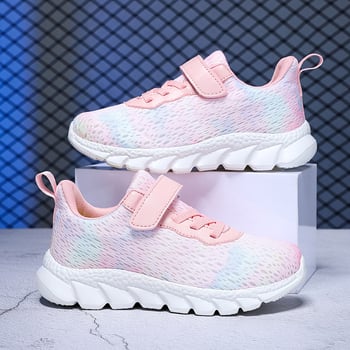 Piiriülene eksport väliskaubandusele tüdrukutele, superpehmed kulumiskindlad tossud, võrkkangast, suurtele lastele, deodorandi ja kerged lööke neelavad jooksujalatsid