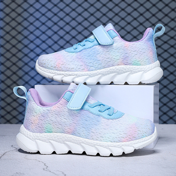 Piiriülene eksport väliskaubandusele tüdrukutele, superpehmed kulumiskindlad tossud, võrkkangast, suurtele lastele, deodorandi ja kerged lööke neelavad jooksujalatsid