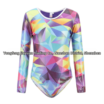 Детско облекло за гимнастика, дрехи с дълъг ръкав и бронзиращо покритие за танци, дрехи за момичета, балет, детски дрехи за гимнастика с гол гръб, дрехи за тренировки, детски клинове