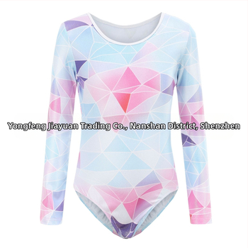 Детско облекло за гимнастика, дрехи с дълъг ръкав и бронзиращо покритие за танци, дрехи за момичета, балет, детски дрехи за гимнастика с гол гръб, дрехи за тренировки, детски клинове